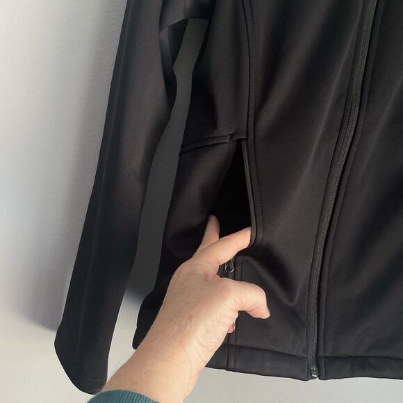The North Face WindWall Softshell Jacket Women’s S Black Full Zip Surgical Logo - Picture 10 of 15